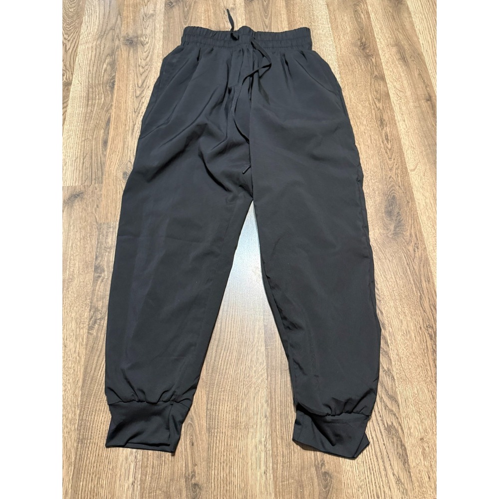 Downtown Motion Pants Men's Size Small Black Joggers Tie Waist Mid Rise Stretch